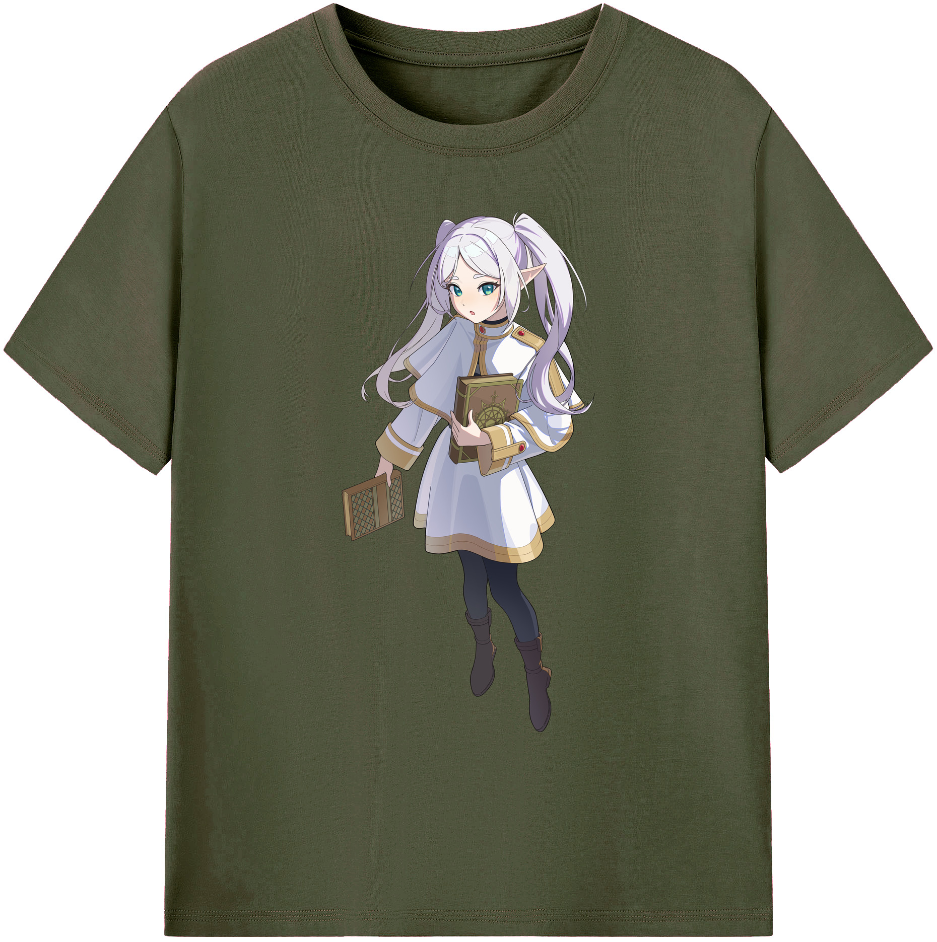 （画像用） 葬送のフリーレン Frieren 綿100％ メンズ半袖Tシャツ｜肌触りやわらか＆通気性